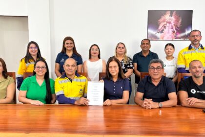 Equipe do Instituto Recicleiros em atividade de diagnóstico territorial para implantação de unidade de reciclagem inclusiva em Juruti.