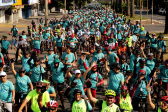 Passeio ciclístico em Belém