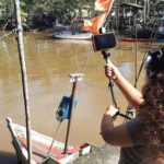 jovens em oficina de fotografia