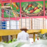 exposição Arte em Cores na Feira do Produtor de Parauapebas, no sudeste do Pará.