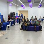Público participa de ação de conscientização sobre autismo em espaço de eventos em Ananindeua.