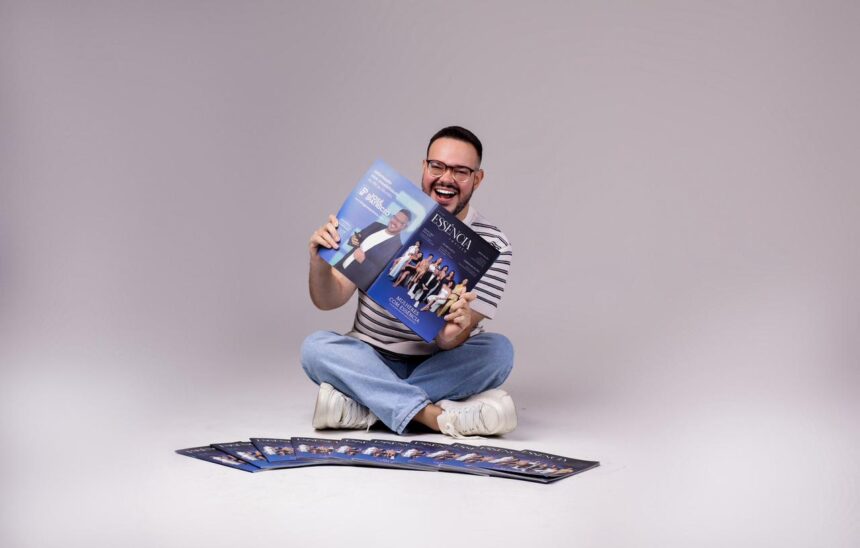 José Patrício Neto durante lançamento da segunda edição da Revista Essência em Natal.
