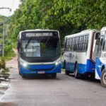 ônibus da Monte Cristo, na placa, linha Pedreira-Lomas.